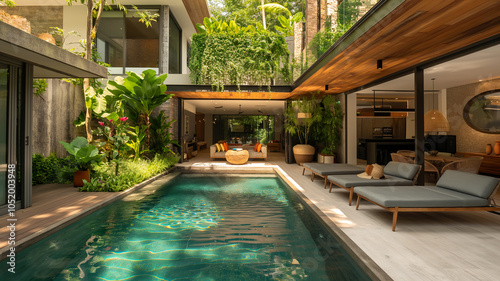 Wallpaper Mural Biopiscina Ecológica con Diseño Moderno y Natural Torontodigital.ca