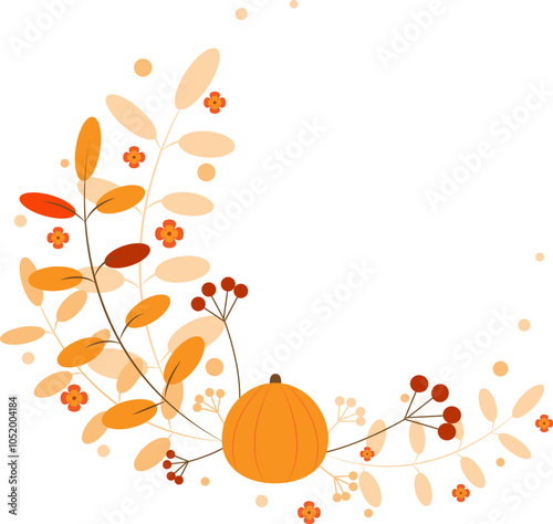 Autumn composition. Fall arrangement.