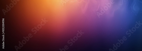 Abstract Orange, Red, Pink, And Blue Foggy Sky Background