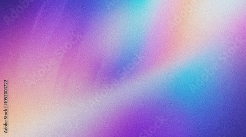 Abstract Grainy Gradient Texture Background with Smooth Color Transitions from Violet to Peach and Blue, Perfect for Artistic Backdrops and Digital Design Projects