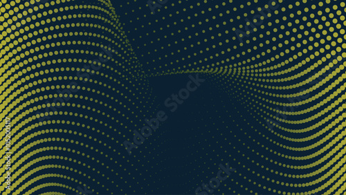 Yellow halftone with gradient abstract background for backdrop or presentation