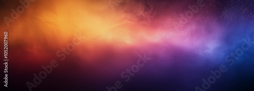 Abstract Orange, Red, Pink, And Blue Foggy Sky Background
