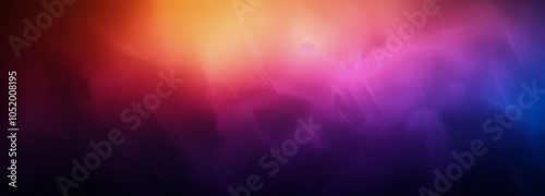 Abstract Orange, Red, Pink, And Blue Foggy Sky Background