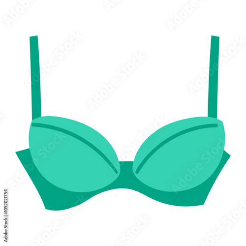 Bra vector icon. Cartoon vector icon isolated on white background.