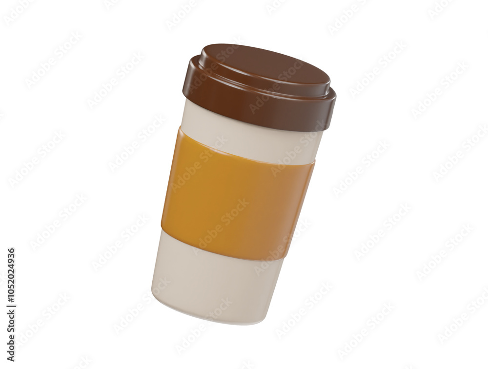 Coffee icon 3d render illustration Coffee icon 3d render illustration
