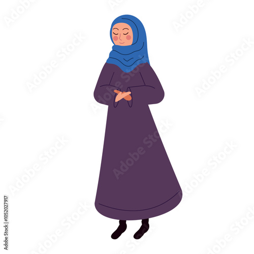 muslim woman in traditional dress