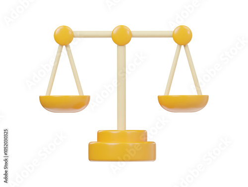 Belance icon 3d render illustration