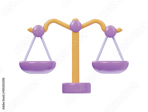 Belance icon 3d render illustration
