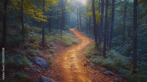 morning in the forest