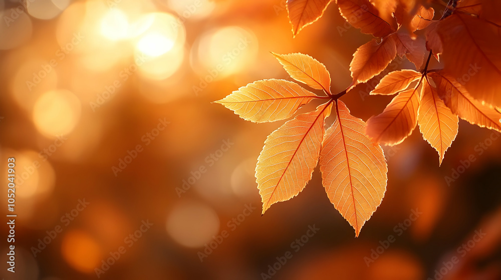 Autumn Leaves in Sunlight - Photo Autumn Leaves in Sunlight - Photo