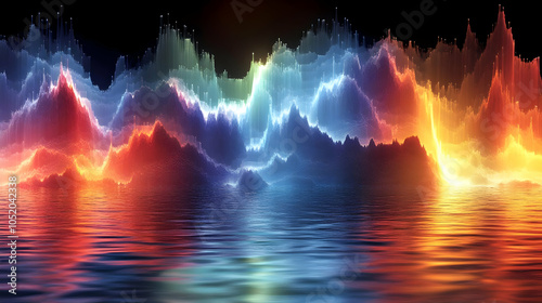 Abstract 3D Background with...