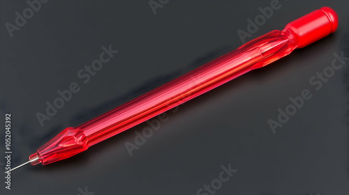 Red Plastic Scriber Tool, sharp, point, marking, drafting, design photo