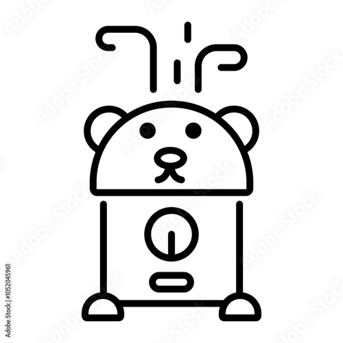 A linear icon of baby humidifier 