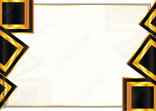  certificate design yellow and black background with a frame