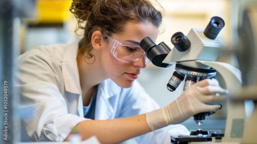 Microscope Research on Genetic Conditions, a dedicated scientist examines cellular structures to uncover insights into genetic disorders and explore innovative treatment options Microscope Research on Genetic Conditions, a dedicated scientist examines cellular structures to uncover insights into genetic disorders and explore innovative treatment options