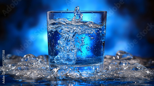 Water Splashing in a Glass ...