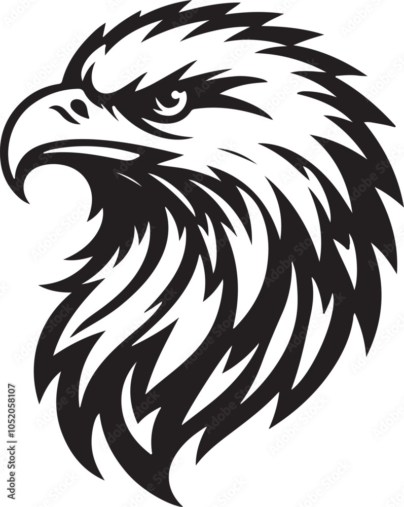 flying eagle head logo icon silhouette vector art flat design illustrations flying eagle head logo icon silhouette vector art flat design illustrations
