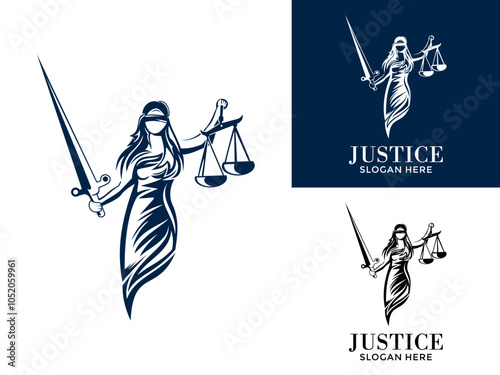 lady law vector, Firm and Law Logo, Lady Justice logo vector template
