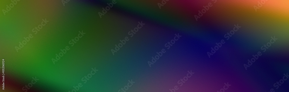 Fototapeta premium Dark tone, black green blue orange gradient background 