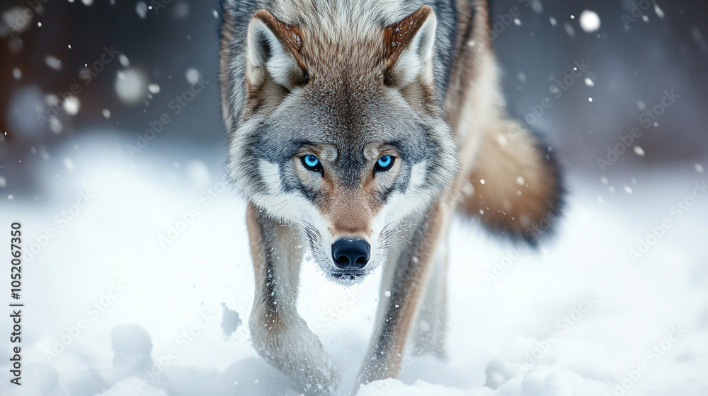Fototapeta premium Close up of wolf. 