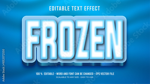 frozen editable text effect
