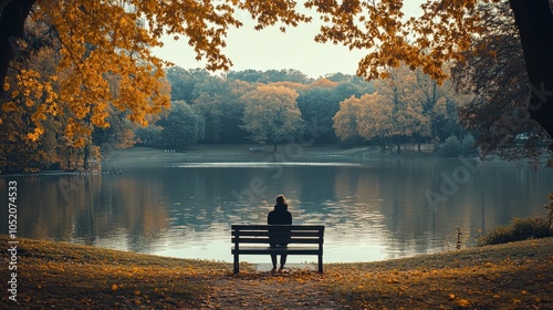 Autumn Serenity by the Water's Edge