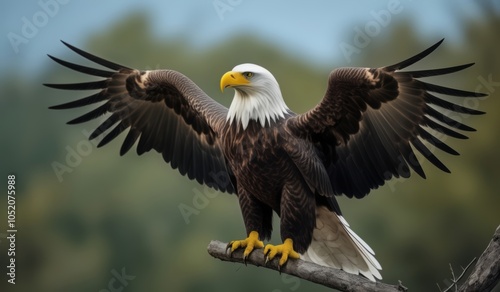 american bald eagle generate by ai