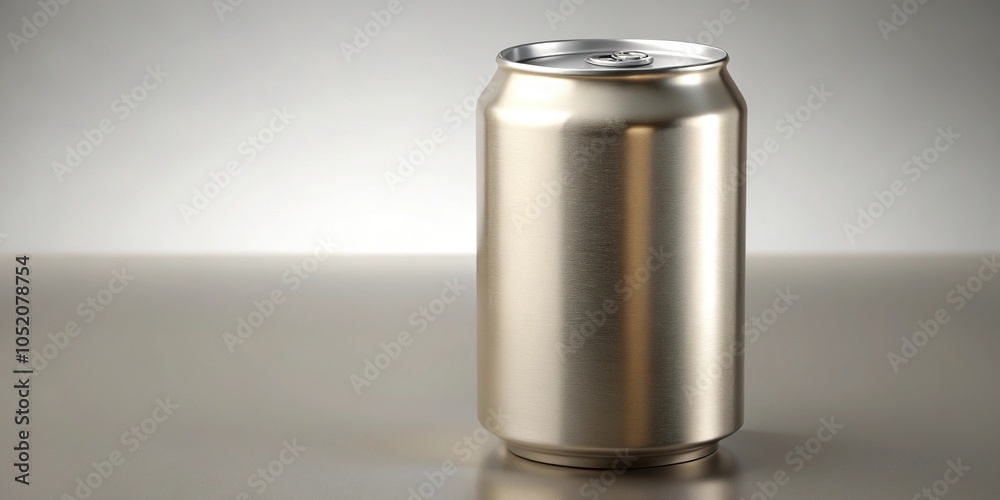 A close-up of a perfectly cylindrical beer can with a smooth, rounded body and a flat bottom, highlighting its circular shape and symmetrical design, symmetry, canned drinks, circular shape, brewery A close-up of a perfectly cylindrical beer can with a smooth, rounded body and a flat bottom, highlighting its circular shape and symmetrical design, symmetry, canned drinks, circular shape, brewery