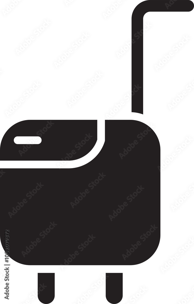 Obraz premium Trolley Bag Glyph Icon