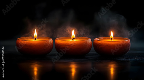 Three Burning Candles with ...