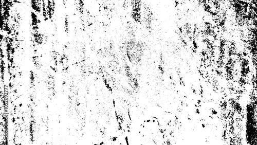 Distressed overlay texture in black and white, creating a grunge and weathered effect, ideal for adding a vintage or worn look to designs