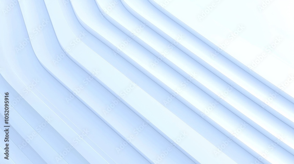 Obraz premium Elegant and minimalistic blue abstract background with soft curved lines for modern design projects and presentations