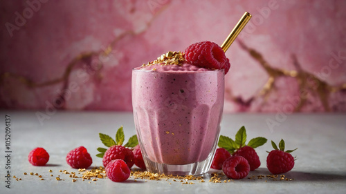 Creamy Raspberry Smoothie with a Vegan Twist