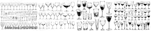 The embossed style summer cocktail icons set features engraved icons hand drawn in a simple style on a white background. Cocktail Recipes.