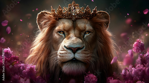 Lion King with Golden Crown...