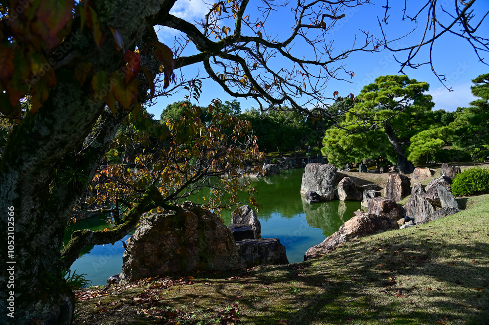 Φωτογραφία The Japanese gardern view of nijo jo castle, Kyoto, Japan