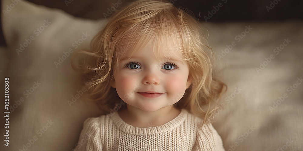 portrait of an white little girl with a smile portrait of an white little girl with a smile