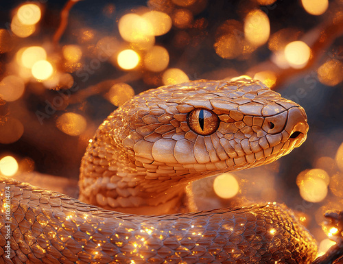 snake in the tree photo