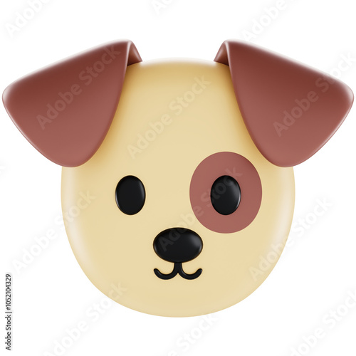 Animoji Dog Emoji 3D Icon photo