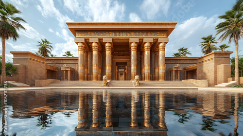 Golden Temple 3D Illustration