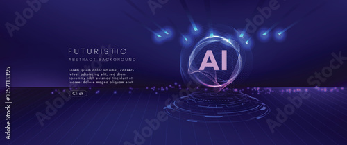 Hi-tech digital technology futuristic circuit digital. Abstract futuristic design. AI; artificial intelligence. Modern futuristic design. Global network connection technology. vector illustration.