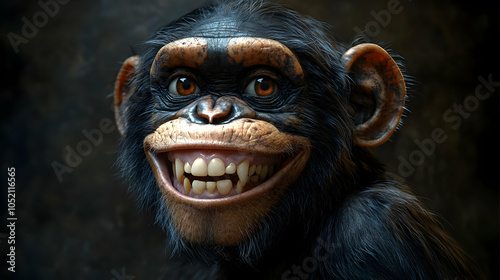 Smiling Chimpanzee - Realis...