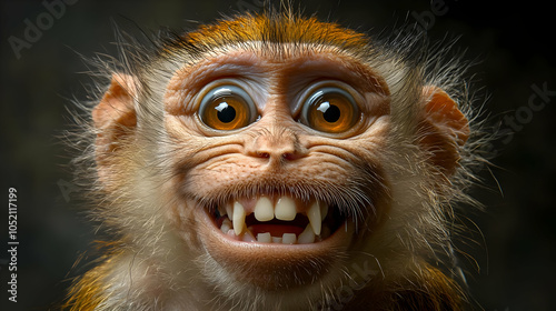 Closeup of a Monkey's Face ...
