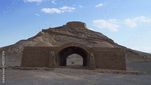 Towers of silence, Yazd, ancient sacred place of the Zoroastrians, Iran
