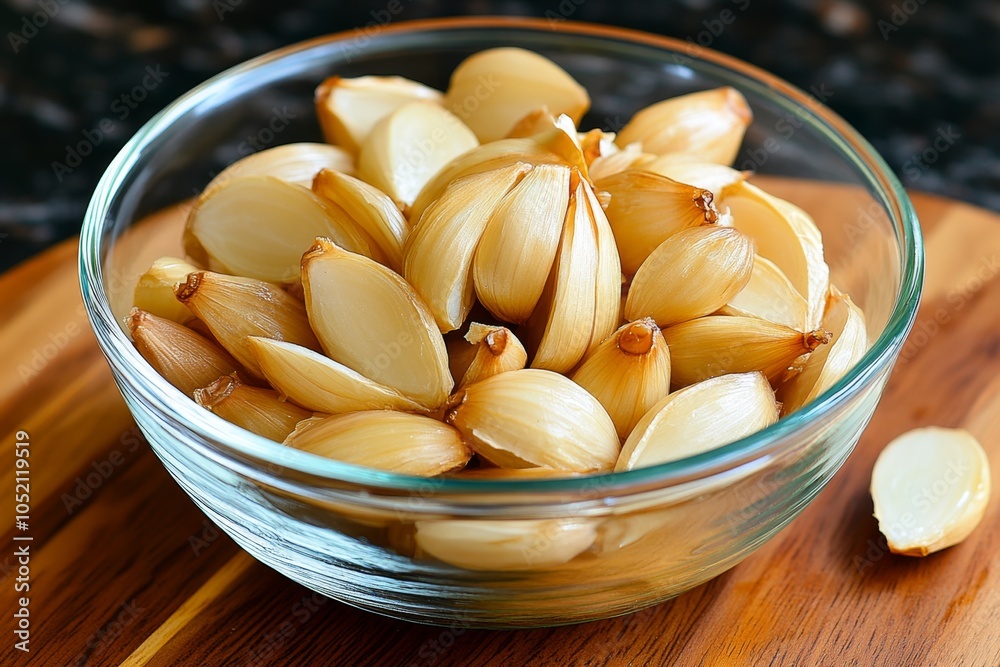 A bowl of roasted shallots, with caramelized edges and a drizzle of olive oil, ready to serve A bowl of roasted shallots, with caramelized edges and a drizzle of olive oil, ready to serve