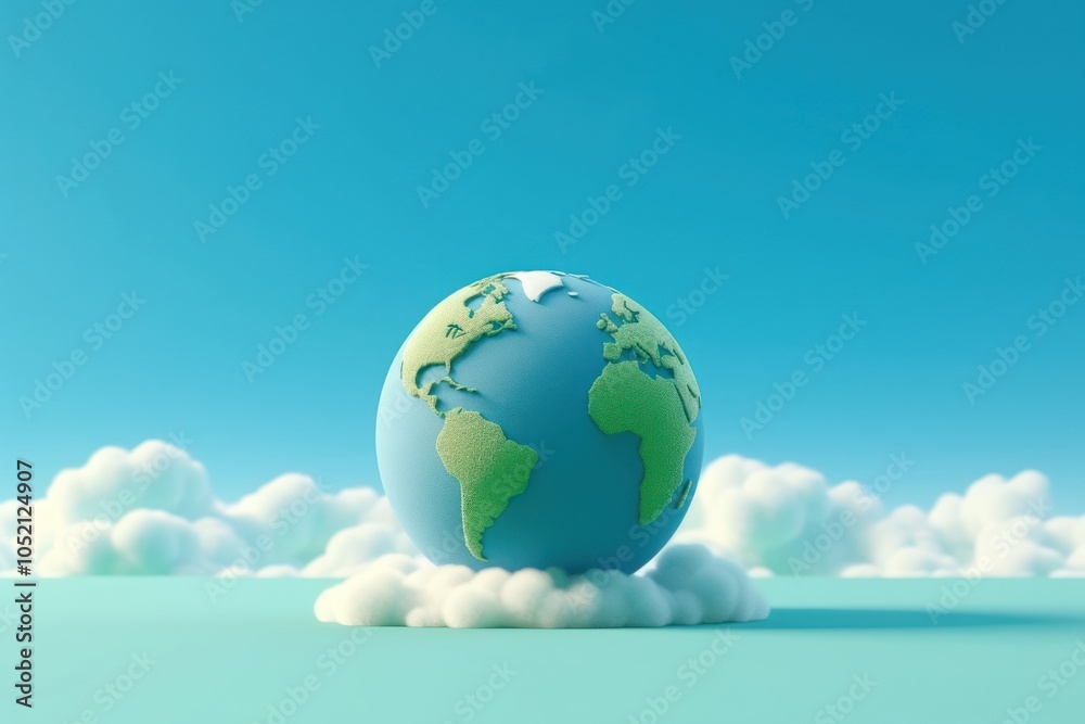 Naklejka premium Planet sphere space earth.