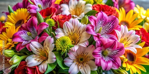 Romantic Alstroemeria and Cineraria Bouquet for Mother's Day, Valentine's Day, and Birthday Celebrations