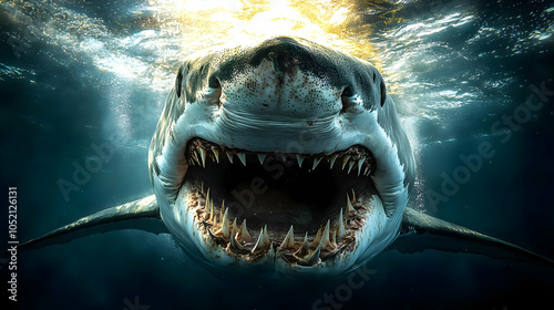 Great White Shark Underwate...