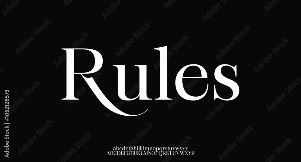 Elegant luxury natural curved display font vector
Elegant luxury natural curved display font vector