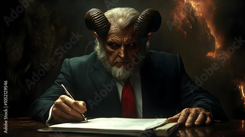 Demon Businessman Illustration